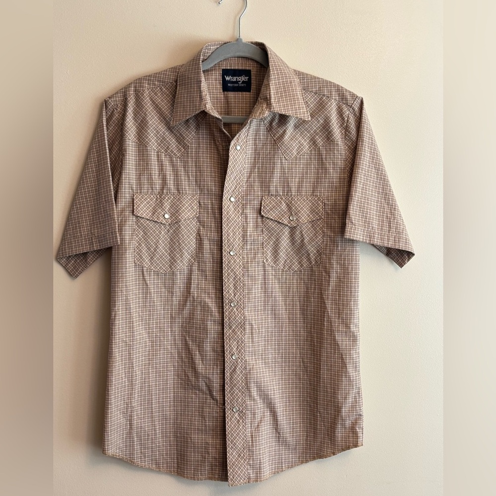 Wrangler pearl snap shirt
